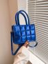 Mini Funky Square Bag Quilted Double Handle