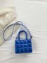 Mini Funky Square Bag Quilted Double Handle