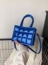 Mini Funky Square Bag Quilted Double Handle