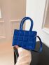 Mini Funky Square Bag Quilted Double Handle