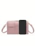 Small Flap Square Bag Braided Design Minimalist