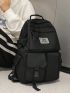 Adjustable Nylon Backpack For High School & College Students With Large Capacity