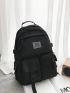 Adjustable Nylon Backpack For High School & College Students With Large Capacity