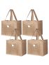 BeeGreen Tote Bag 5 Packs Reusable Grocery Bags with Front Pocket 13\