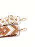 Geometric Pattern Wide Adjustable Strap Polyamide