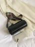 Crocodile Embossed Bucket Bag Small Zipper Funky