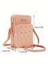 Small Crossbody Cell Phone Purse For Women, Mini Messenger Shoulder Handbag Wallet With Credit Card