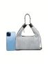 Medium Hobo Bag Denim Chain Strap For Daily