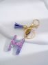 Tassel & Letter Decor Bag Charm Fashionable