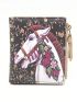 Horse Pattern Small Wallet PU