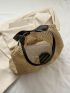 Vacation Straw Bag Medium Two Tone Medium