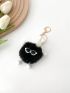 Glasses Decor Pompom Design Bag Charm