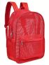 Heavy Duty Semi-Transparent Mesh Backpack, See Through College Backpack with Padded Shoulder Straps for Swimming, Outdoor Sports