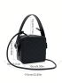 Mini Stitch Detail Square Bag Top Handle