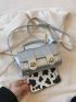 Mini Square Bag Twist Lock With Bag Charm