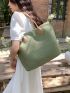 Minimalist Straw Bag Large Capacity Vacation Double Handle