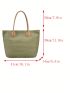 Minimalist Straw Bag Large Capacity Vacation Double Handle