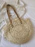 Straw Circle Bag