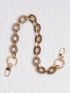 Minimalist Chain Bag Strap Beige