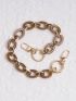 Minimalist Chain Bag Strap Beige