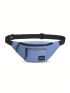 Medium Fanny Pack Letter Patch Decor Zip Front