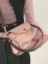 Medium Shoulder Bag Twist Lock Solid Color