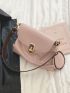 Medium Shoulder Bag Twist Lock Solid Color