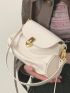 Medium Shoulder Bag Twist Lock Solid Color