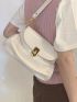 Medium Shoulder Bag Twist Lock Solid Color