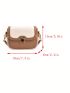 Mini Cartoon Rabbit Decor Flap Square Bag Two Tone Fashion