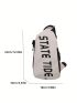 Mini Sling Bag Letter Print Release Buckle Decor For Daily