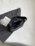 Medium Hobo Bag Black Minimalist For Daily