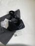 Medium Hobo Bag Black Minimalist For Daily