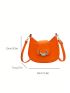 Women's Fashionable & Versatile Solid Color Shoulder Bag