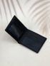 Litchi Embossed Small Wallet PU Letter Graphic