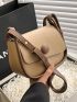 Mini Saddle Bag Colorblock Flap Fashion Style