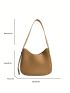 Medium Shoulder Bag Solid Color Minimalist Style