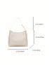 Medium Hobo Bag Solid Color Magnet Top-Handle