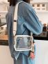 Mini Transparent PVC Clear Phone Bag Fashion Casual Waterproof Adjustable Strap Shoulder Bag