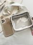 Mini Transparent PVC Clear Phone Bag Fashion Casual Waterproof Adjustable Strap Shoulder Bag