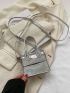 Mini Crocodile Embossed Square Bag Top Handle Funky