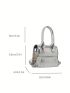 Mini Crocodile Embossed Square Bag Top Handle Funky