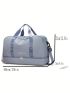 Letter Detail Travel Bag Double Handle