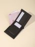 Argyle Embossed Small Wallet Fold Over