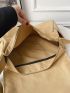 Oversized Messenger Bag Minimalist Khaki