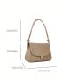 Small Flap Square Bag Turn Lock Elegant