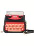 Retro Typewriter Design Chain Crossbody Bag Women Novelty Shoulder Bag