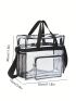 Transparent PVC Casual Crossbody Bag Handbag Waterproof, Clear Bag