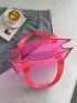 Small Shoulder Tote Bag Clear PVC Neon Pink