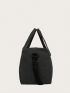 Black Minimalist Travel Bag Large Capacity Double Handle